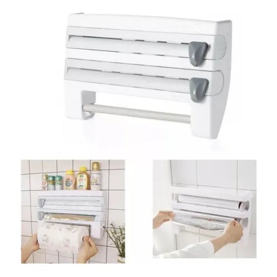 Porta Papel Cocina Dispensador Papel Alu
